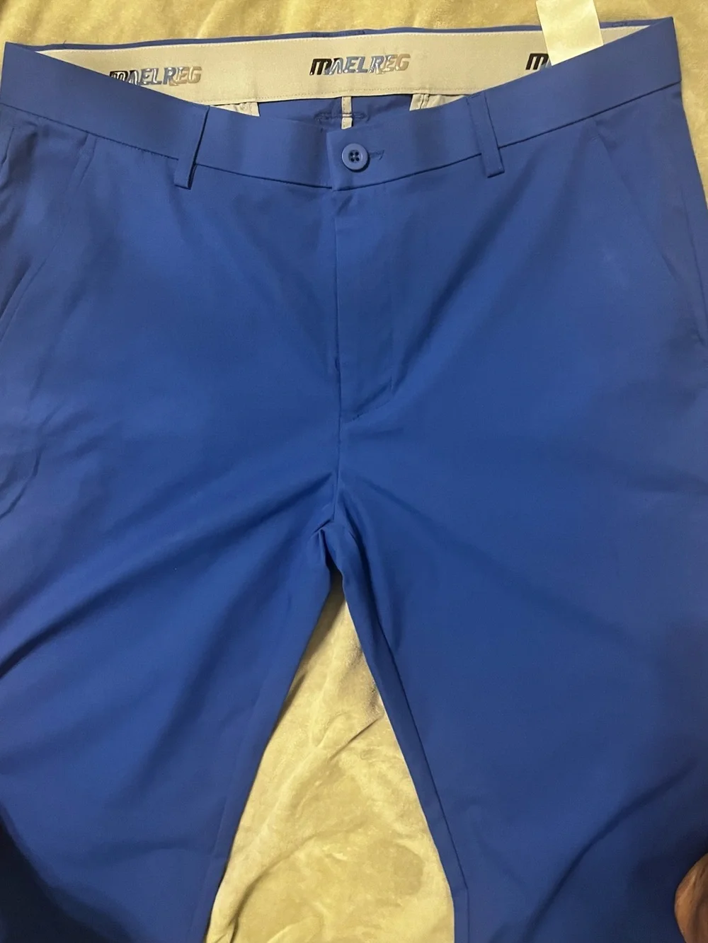 Men's Blue 34x32 MAELREG Proflex Golf Pants